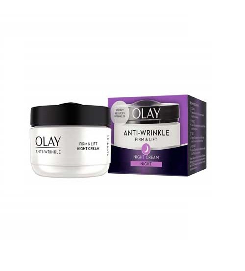 Olay Anti-Wrinkle Firm and Lift Anti-Ageing Moisturiser Night Cream 50ml